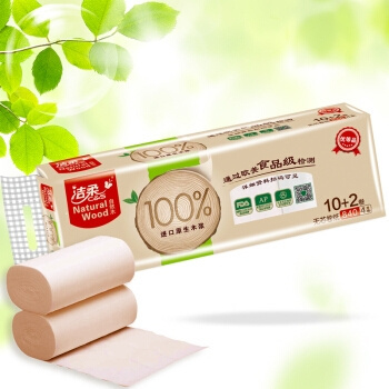 88VIP：C&S 洁柔 自然木系列 卷纸 4层*84g*36卷 *4件