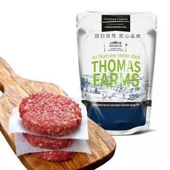 京东PLUS会员、限地区：THOMAS FARMS 澳洲安格斯牛肉饼 500g（5片） *6件