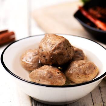 京东PLUS会员：餐爆 潮汕手打牛肉丸 600g+牛筋丸 400g *2件