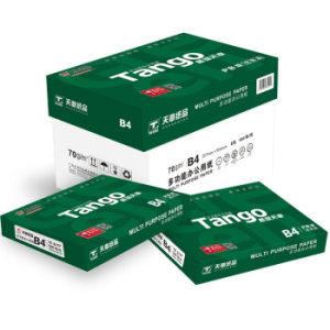 天章(TANGO)新绿天章70gB4(257mm*364mm)复印纸 中高品质款打印纸 500张/包 5包/箱(2500张)