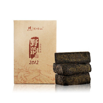 岽峰山 8年陈料 安化黑茶茯茶手筑金花茯砖茶 450g