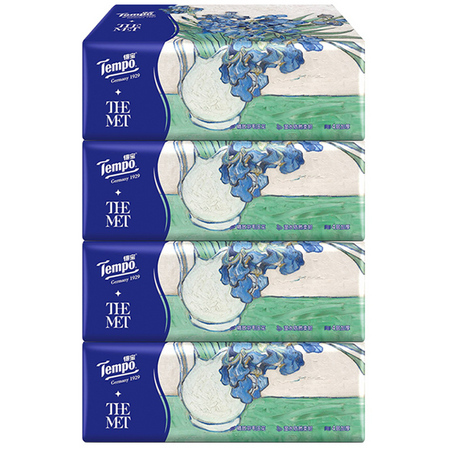 Tempo 得宝 Artist系列 抽纸 4层*90抽*4包（160*195mm） +凑单品