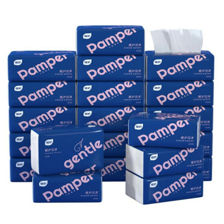 植护 羽淳抽纸 4层*100抽*24包 140*180mm *2件