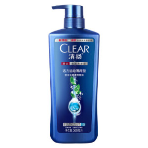 京东PLUS会员： CLEAR 清扬 洗发露活力运动薄荷型 500ml *4件