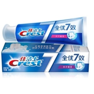 京东PLUS会员： Crest 佳洁士 全优7效 抗牙菌斑 牙膏 40g *10件