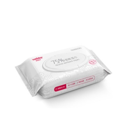 聚划算百亿补贴：WELLDAY 维德 75度酒精湿巾 50片