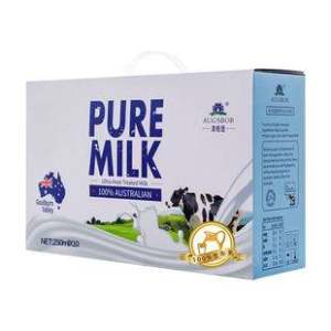 澳洲原装进口 澳格堡 全脂纯牛奶1L*12盒