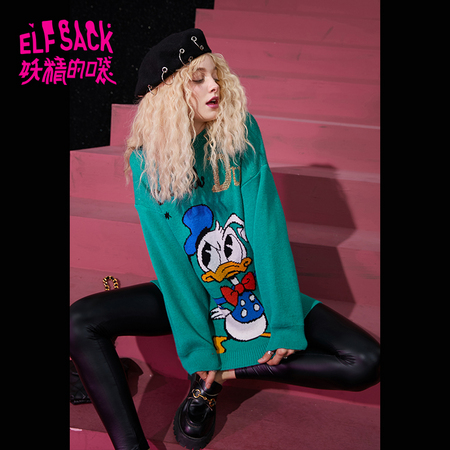 elf sack 妖精的口袋 AL2006A 女士宽松毛衣