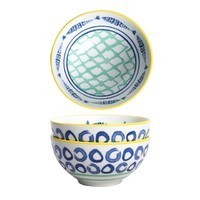 顺 釉下彩日式面碗 4.75英寸 2只装