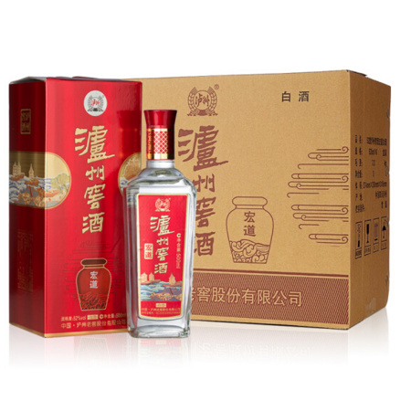 泸州老窖 老窖醇香 宏道 白酒 52度 500ml*6瓶 *2件