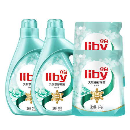 Liby 立白 茶籽除菌除螨洗衣液 6kg+纳美小苏打牙膏家庭装120g*3 +凑单品
