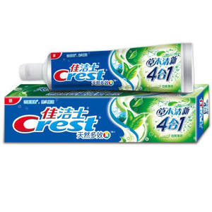 京东PLUS会员： Crest 佳洁士 天然多效 草本清新四合一 牙膏 180g *3件