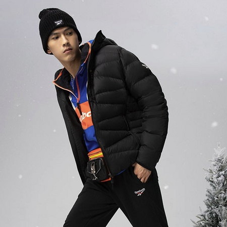 Reebok 锐步 GQ4925 男士连帽羽绒服