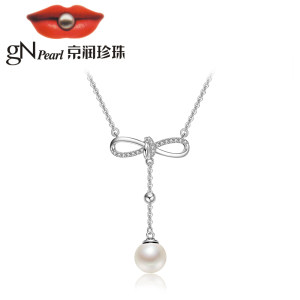 京润珍珠 蝶澈 淡水珍珠S925银项链