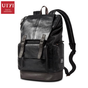 日本潮牌 佑一良品 防水皮革双肩包