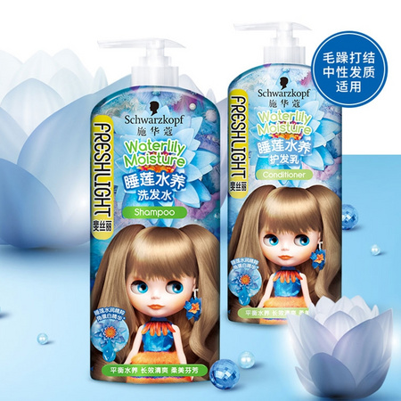 88VIP：Schwarzkopf 施华蔻 斐丝丽睡莲水养洗发露 680ml *3件