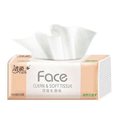 C&S 洁柔 FACE系列 抽纸 3层*100抽*7包 （195mm*133mm）