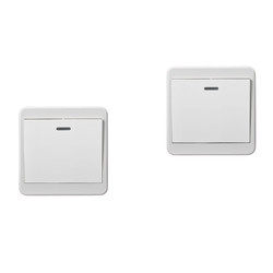 希崖 无线遥控开关面板 免布线 1个主开关+1个随意贴