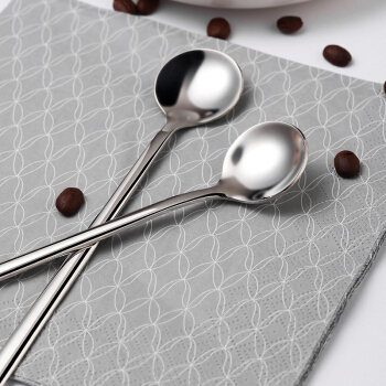 京东PLUS会员：J.ZAO 京东京造 304不锈钢长柄小圆勺 银色 2支装 *3件