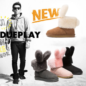 郑恺潮牌Dueplay X Everugg 美利奴羊毛雪地靴