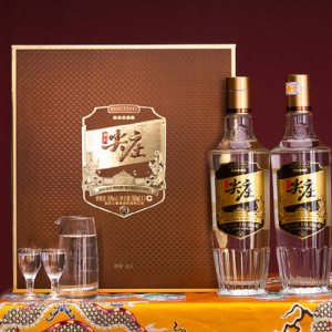 五粮浓香 尖庄 50度浓香型白酒 500ml*2瓶 礼盒装