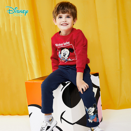 Disney 迪士尼 儿童抓绒保暖2件套装