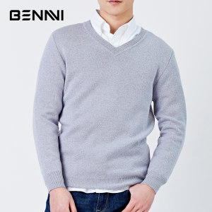 拉夫劳伦制造商 本米 男550g加厚V领美利奴羊毛衫 269元包邮