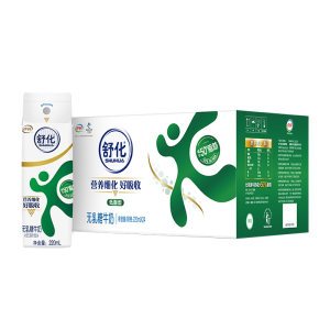 伊利 舒化 低脂无乳糖牛奶 220ml*24盒 减少50%脂肪