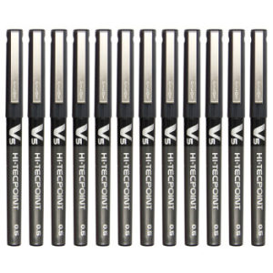 京东PLUS会员： PILOT 百乐 BX-V5 直液式中性笔 0.5mm 12支 黑色