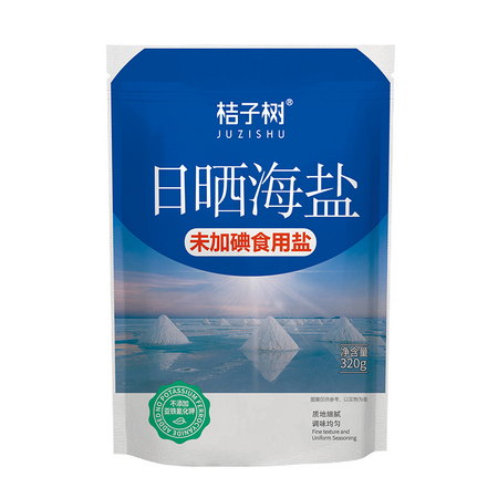 桔子树 无碘海盐 320g*6袋