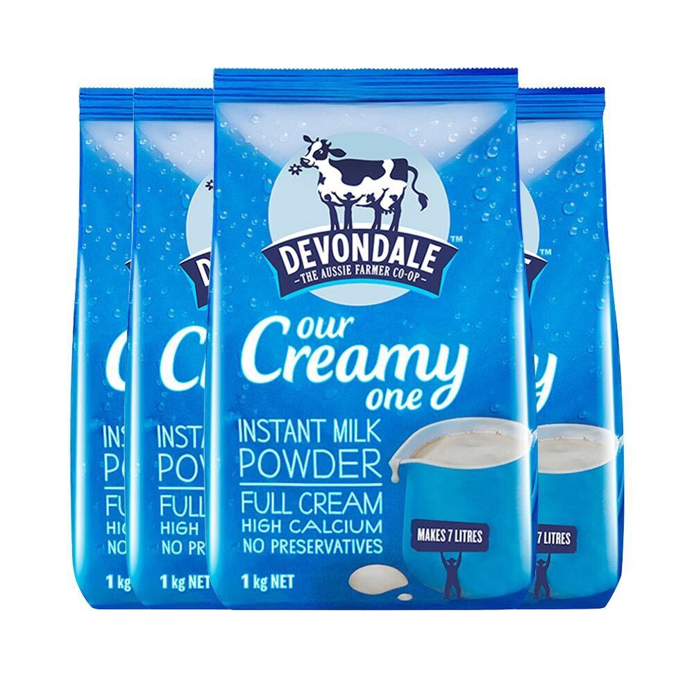 Devondale 德运 全脂高钙成人奶粉 1KG*4袋