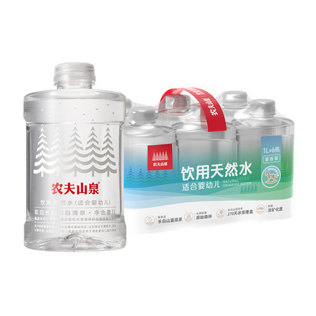 NONGFU SPRING 农夫山泉 饮用天然水 1L*6瓶