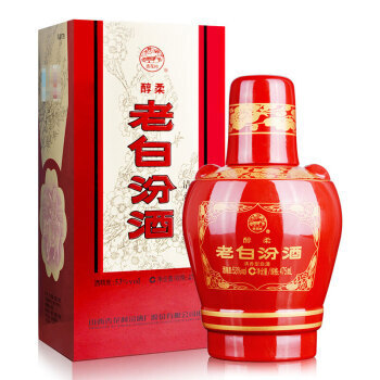 汾酒 白酒 老白汾酒 53度 白酒 475ml *2件