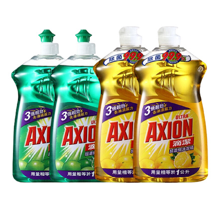 滴洁 超浓缩洗洁精 500ml*4瓶 *2件