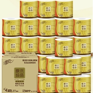 88VIP：清风 金装系列 卷纸 4层*160g*27卷 *5件