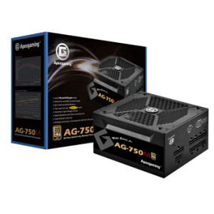 京东PLUS会员： Apexgaming 美国艾湃电竞 AG-750M 电脑电源 金牌（90%）750W 全模组化