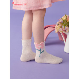 CARAMELLA 秋冬宝宝加厚中筒袜 6双 19.9元包邮