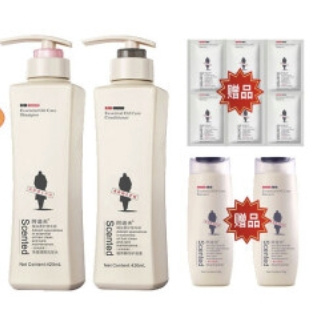 ADOLPH 阿道夫 净澈清爽洗发水 420ml 2瓶装 +赠洗发水中样55ml*4+袋包10ml*6