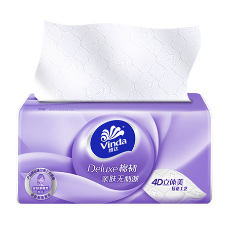 88VIP：Vinda 维达 立体美抽纸 3层*100抽 （153*195mm）