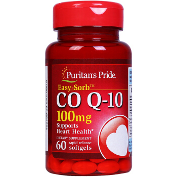 Puritan's Pride 普丽普莱 辅酶Q10软胶囊 100mg 60粒 *6件