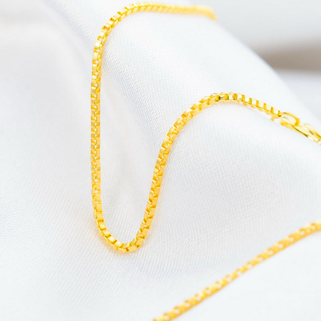 潮宏基 CX0001210900 天作之合黄金项链 9.85g