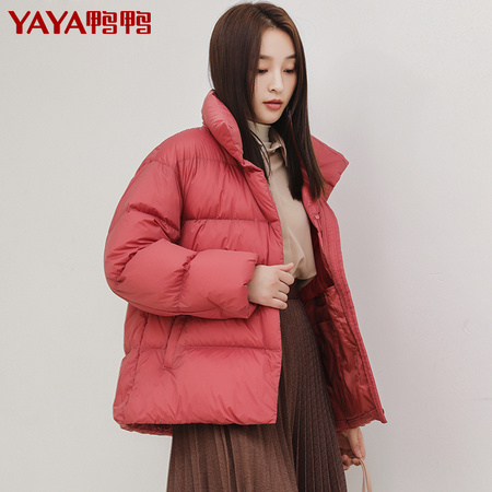 YAYA 鸭鸭 DRA06A0020 女士加厚短款羽绒服