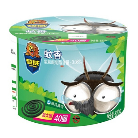 SUPERB 超威 盘香 雨后薄荷 40盘*3盒 *5件