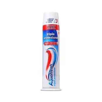 Aquafresh 艾科弗 直立式真空按压三色牙膏 100ml *12件