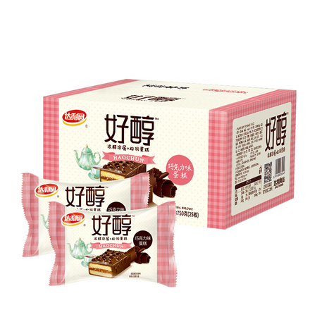 88VIP：达利园糕点 好醇蛋糕巧克力味 30g*25枚 *4件