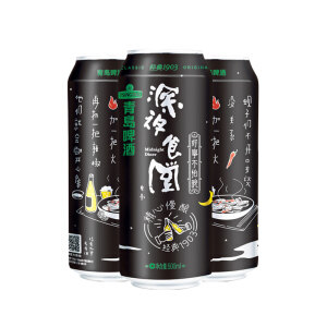凑单 青岛啤酒 经典1903深夜食堂罐 500ml*24听*2件