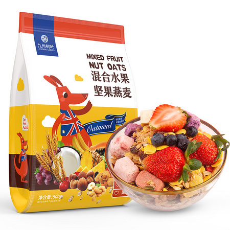 JIUZHOU LEAVES 九州树叶 水果味燕麦片 500g