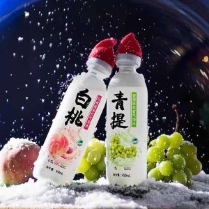 秋林 0糖0脂0卡 青提/白桃味 苏打气泡水 高膳食纤维 450ml*12瓶 29.9元包邮