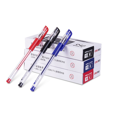 Deli 得力 33399 中性笔 0.5mm 3支装 多色可选