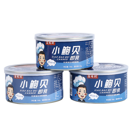 真味村 小佛跳墙加热即食鲍鱼罐头 160g